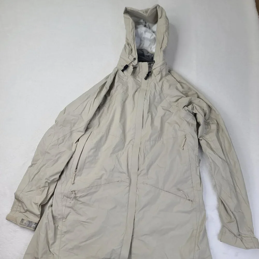 REI Women's Slate‎ Gray Hooded Outdoor Mountain Rain Park Jacket Size S